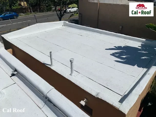 Freshly Sealed Flat Rooftop View