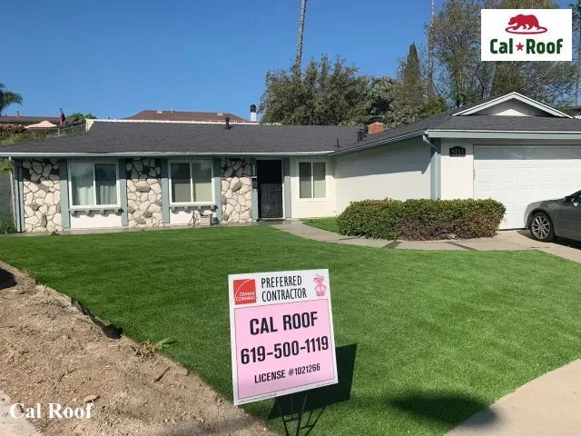 Residential House with New Roofing